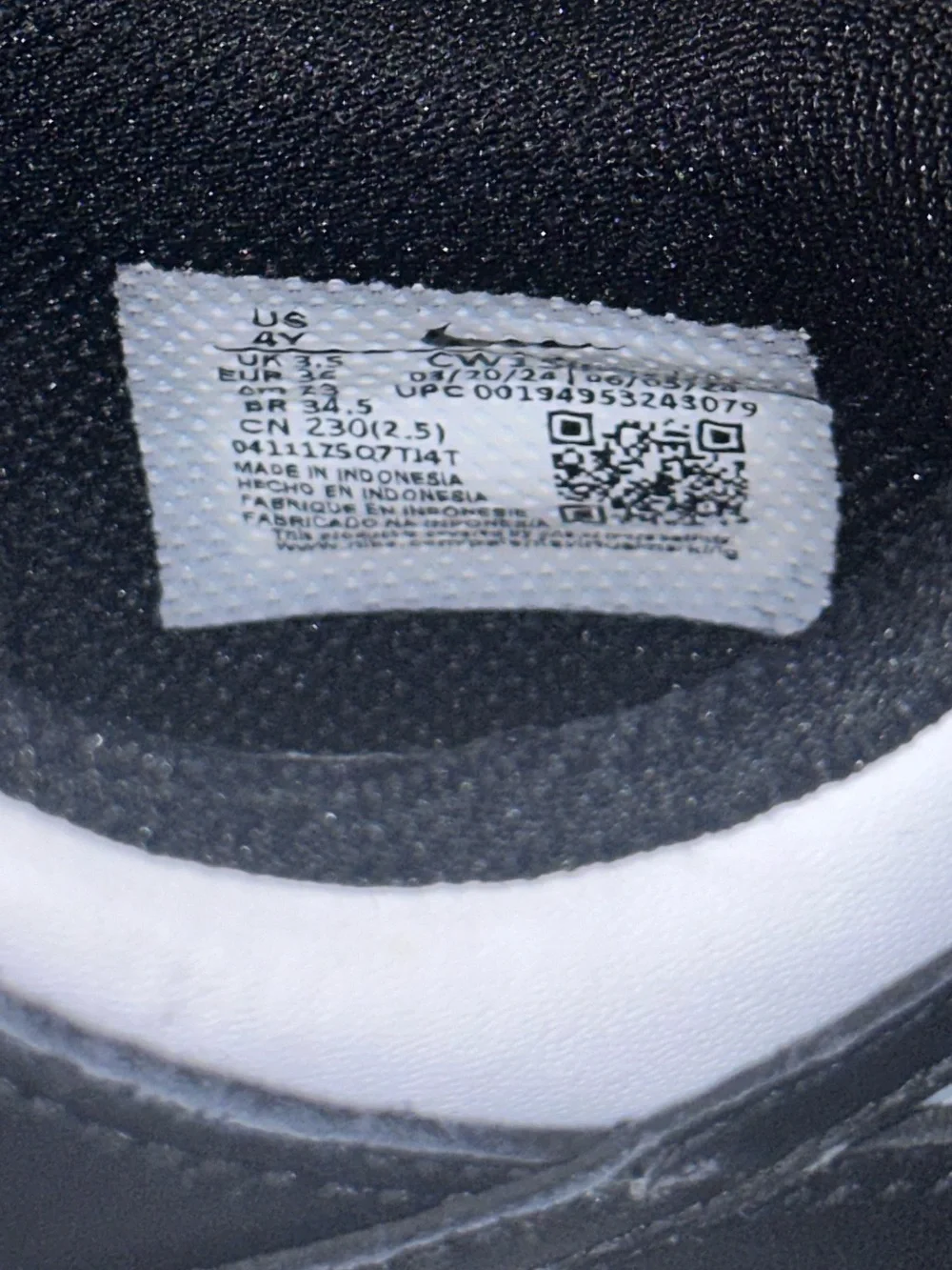 Nike  Dunk Low, size 4Y